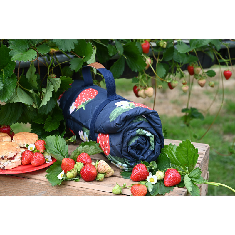 Strawberries & Cream Polyester Picnic Blanket