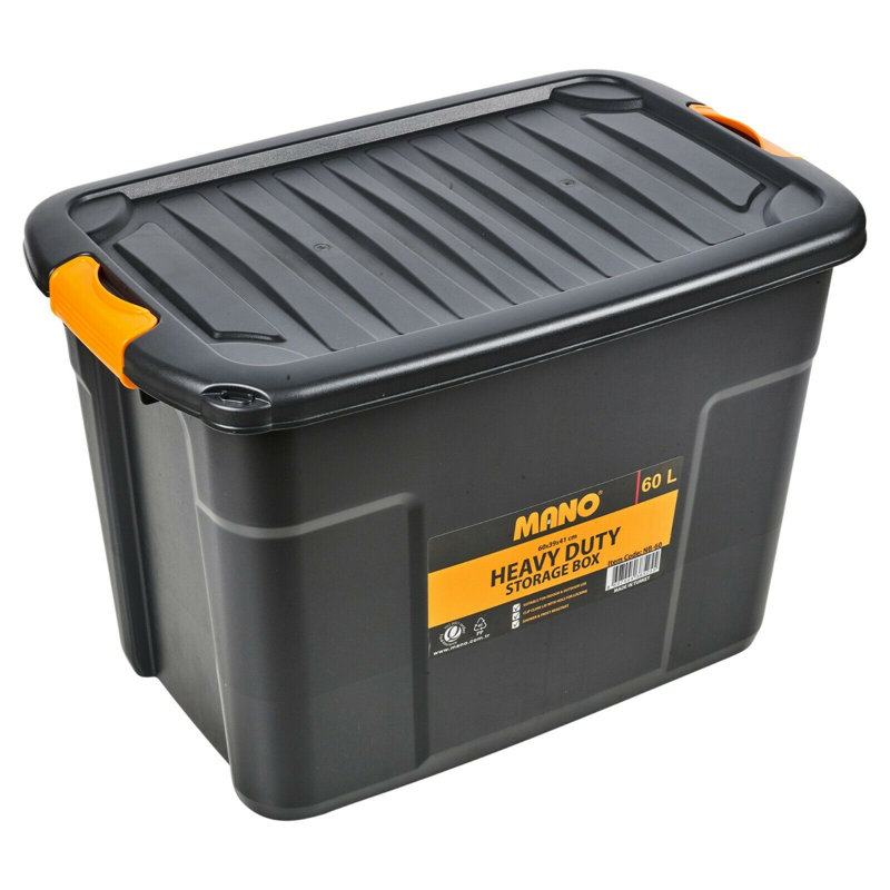 Symple Stuff Mano Plastic Decorative Bin, 60L