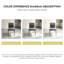 Chaise de salle à manger moderne et minimaliste en similicuir gris avec pattes en métal