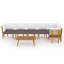 Chaise longue avec coussins 4 pièces Damita-918058801