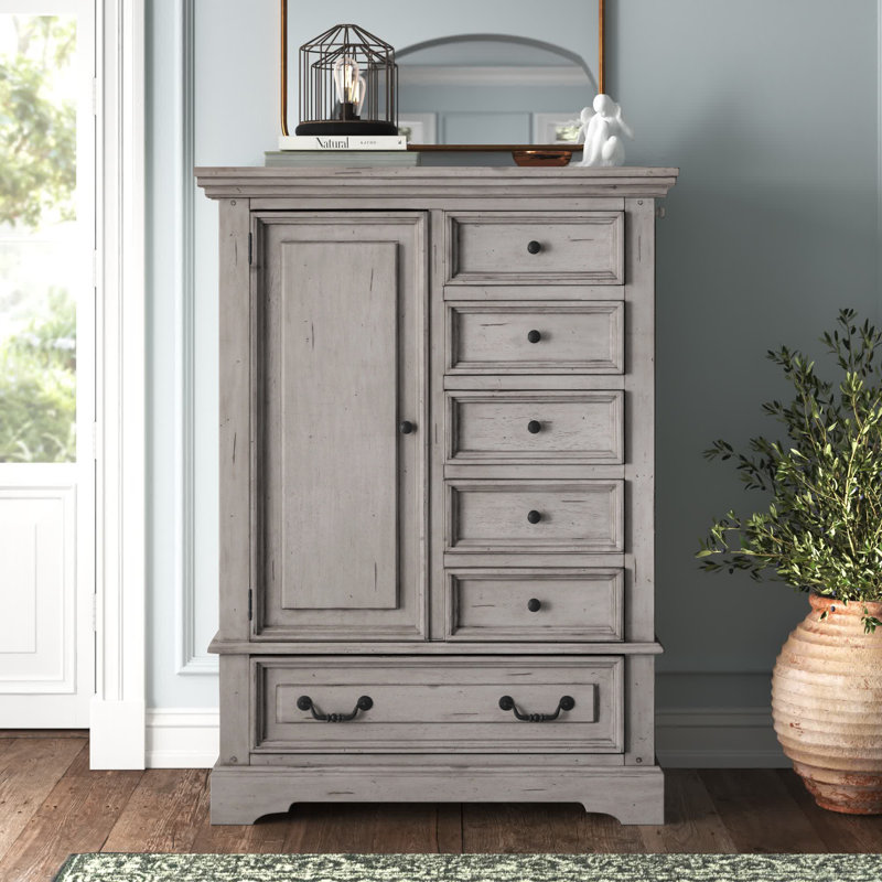 Elgin 44'' W 6 - Drawer Dresser, Gray