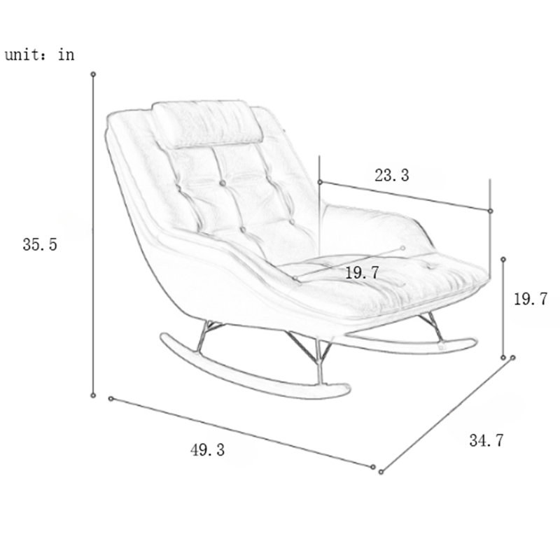 Fauteuil à bascule One-Man Tech, Vert