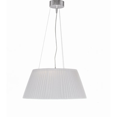 Nude 3 - Light Polished Chrome Plated Drum Pendant
