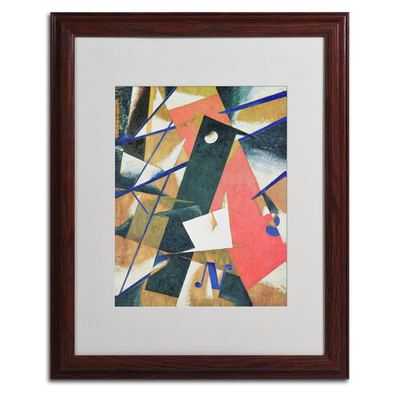 Cadre photo « abstract ii », reproduction sur toile, H 20 po x l 16 po x P 0,5 po, Noir