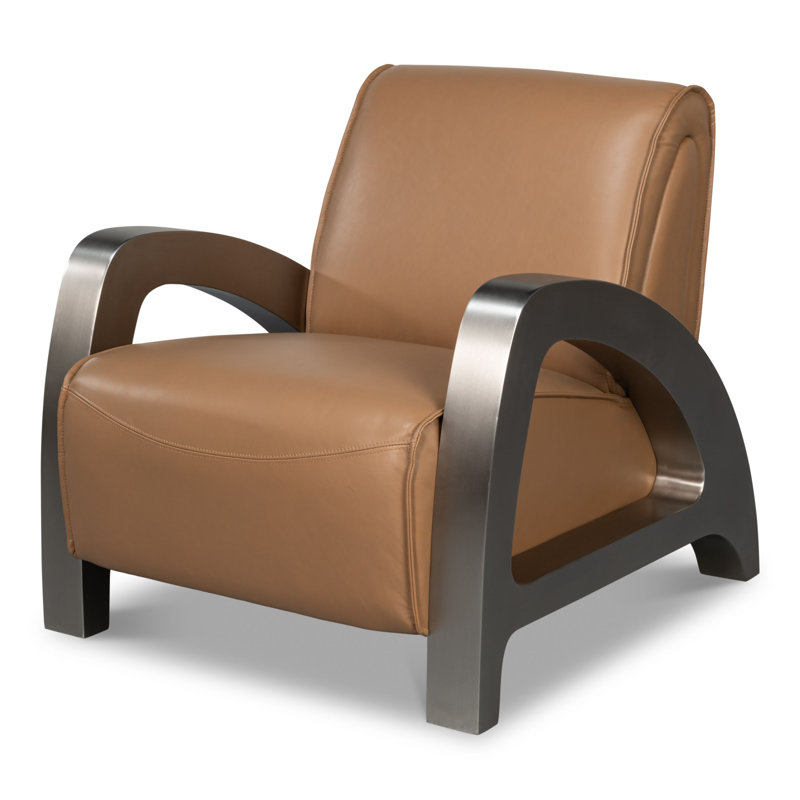 Fauteuil de 29 po de largeur Carlisle, Brun caramel