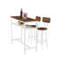 Ensemble de table de bar et de chaises, table avec 2 tabourets, ensemble bistro pour 2 personnes, petit espace pour la cuisine, salon, salle de fête-1567490252-1567490253