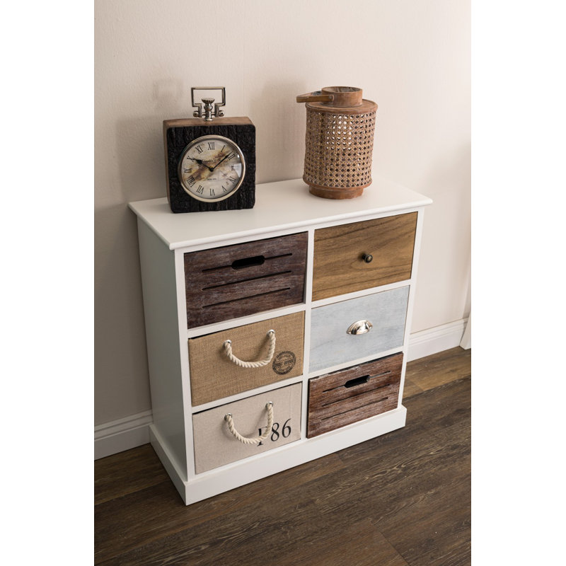 Meece 70cm W 6 - Drawer Chest of Drawers