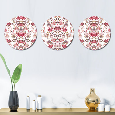 Ensemble de 3 décorations murales à motif rétro