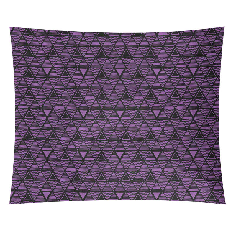 Tapisserie, H 27,5 po x l 37,5 po, Violet / noir