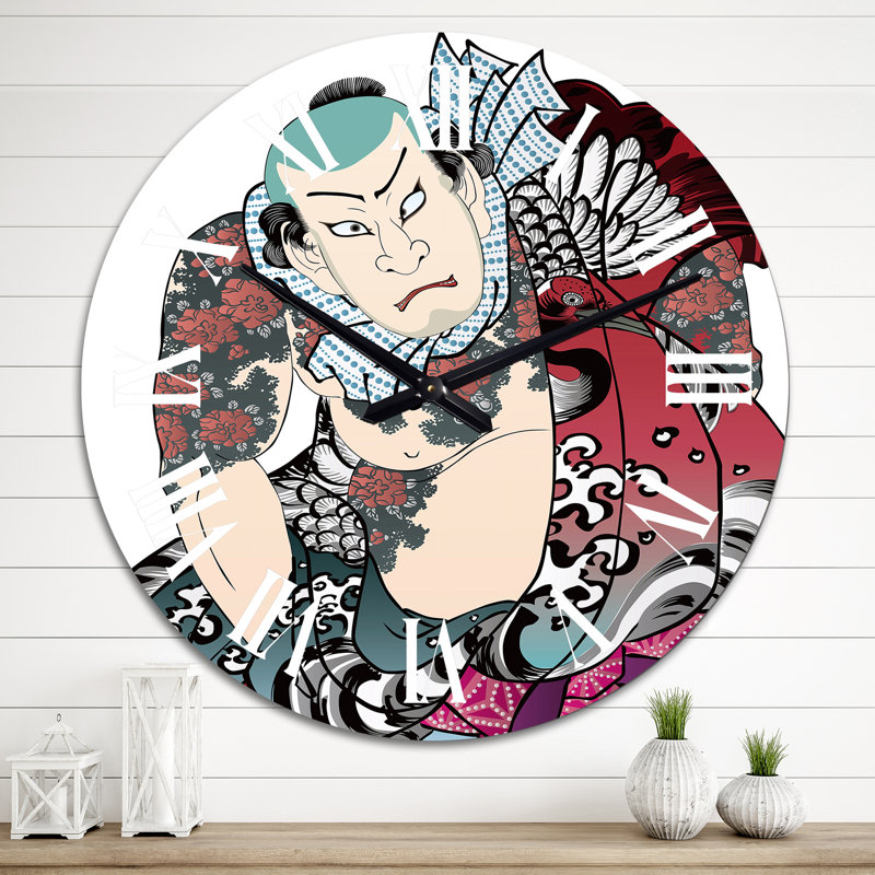 Horloge murale bohémienne et éclectique, Grand