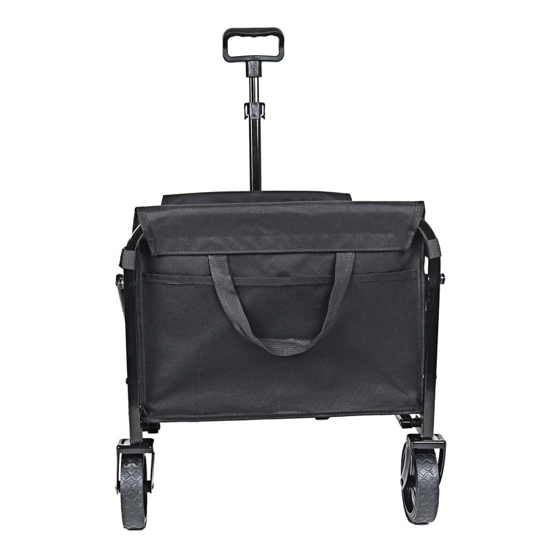 Collapsible Foldable Wagon With Wheels, Black