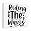 Riding The Waves - Wrapped Canvas Print