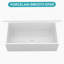 Kitchen Sink With Stainless Steel Drain Assembly, Apron-Front Single Bowl Sink For Kitchen