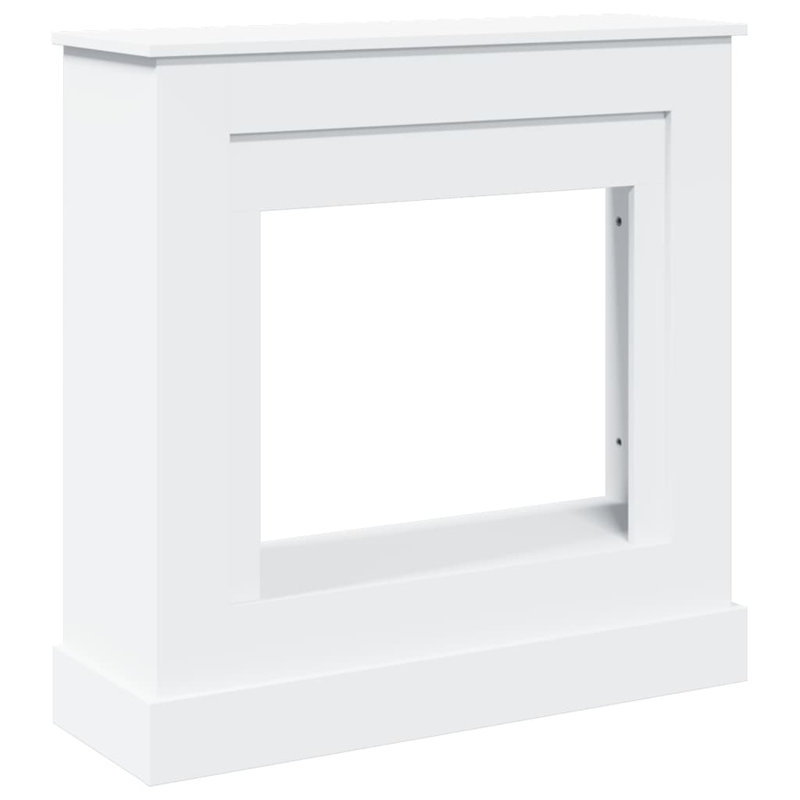 Fireplace Surround 35.4X11.8X35.4" Engineered Wood, White