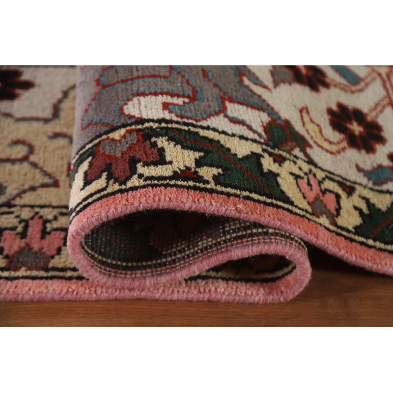 Tapis oriental traditionnel All-Over rose 10 x 14 po