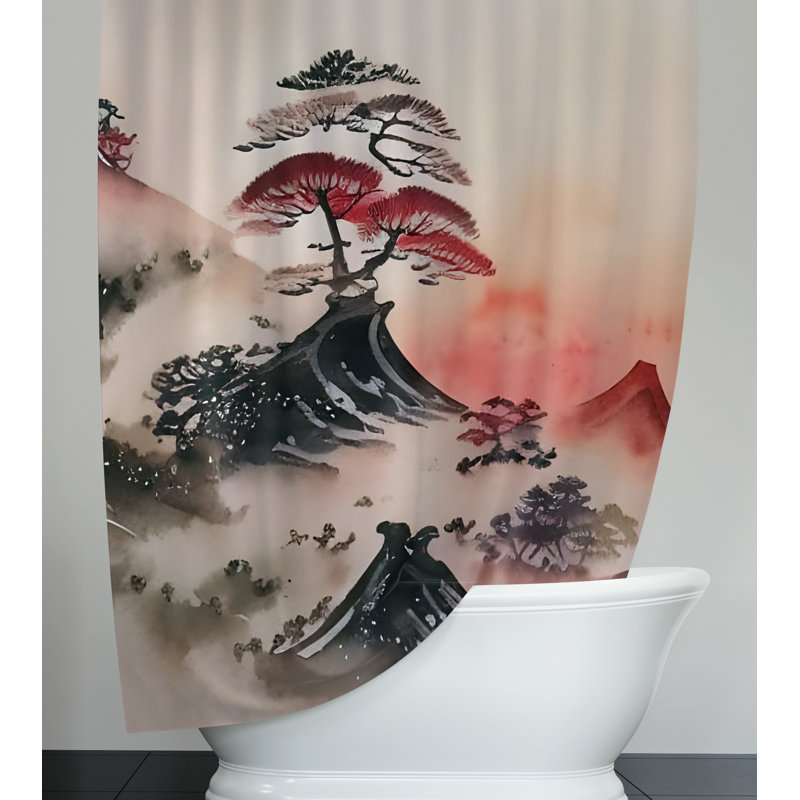 Rideau de douche Brinnon, H 72 po x l 70 po