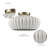 1-Light Brass Flush Mount Ceiling Light with Cream Resin Shade