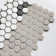Value Series 1“ x 1" Porcelain Honeycomb Mosaic Wall & Floor Tile