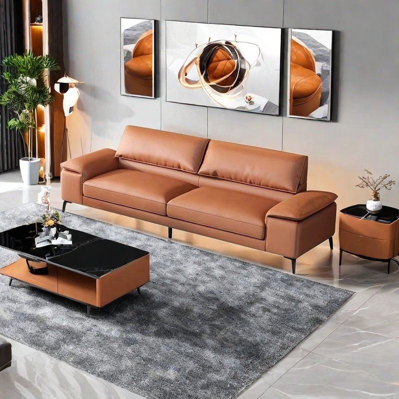 Modern business simple office sofa, Orange
