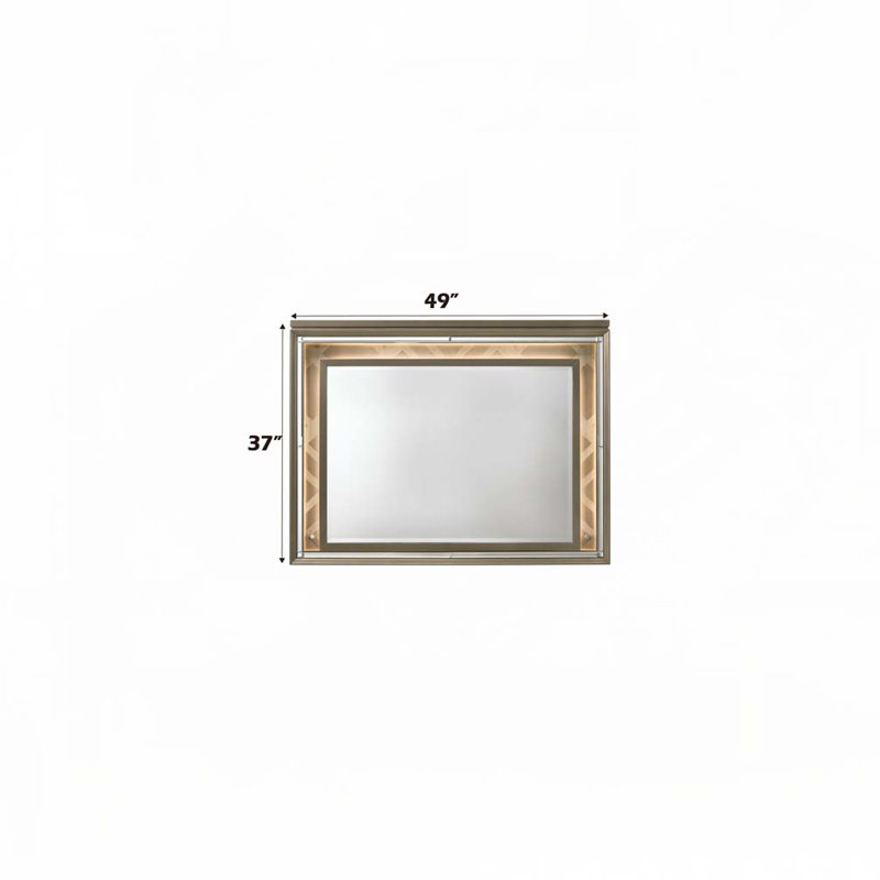 Miroir au fini champagne foncé