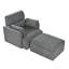Chaise surdimensionnée avec repose-pieds avec rangement-389592265