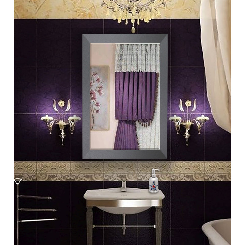 Versal Wood Flat Mirror, 37.5" H x 33.5" W