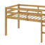 Lit mezzanine simple surélevé avec échelle-707785476