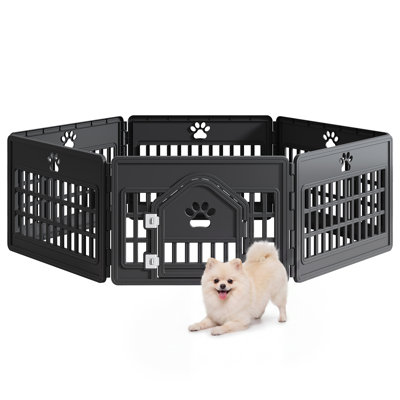 Parc de jeux en plastique pour chiens, enclos d'exercice modulaire d'intérieur pour petits et moyens chiens, chats et lapins