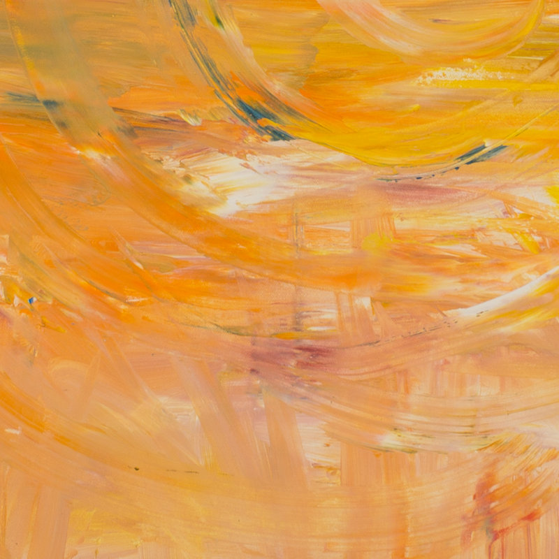 " Yellow Rotation " Painting Print