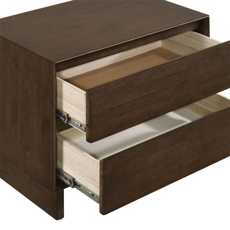 Table de chevet 2 tiroirs Hemlock