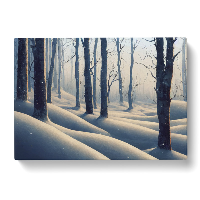 Flourishing Winter Forest - Wrapped Canvas, 50cm H x 76cm W x 3cm D