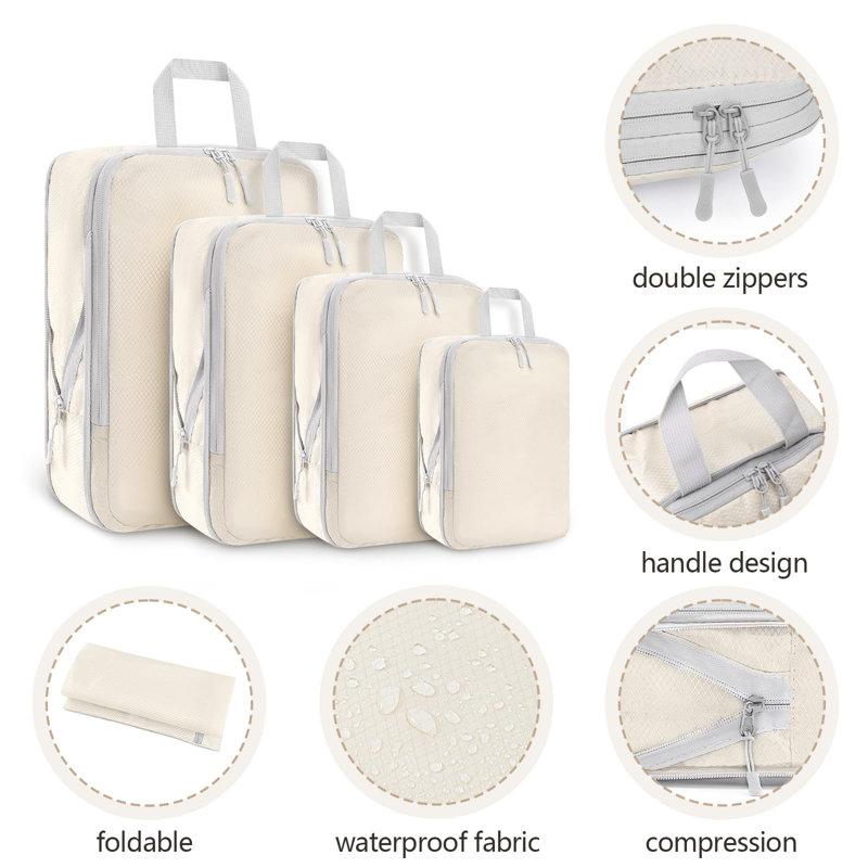 Rebrilliant Fabric Storage Bag, Beige