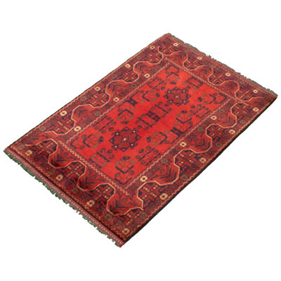 Tapis de zone en laine 3 pi 6 po x 5 pi esari turque one-of-kind main-noué la 2010 Allaina