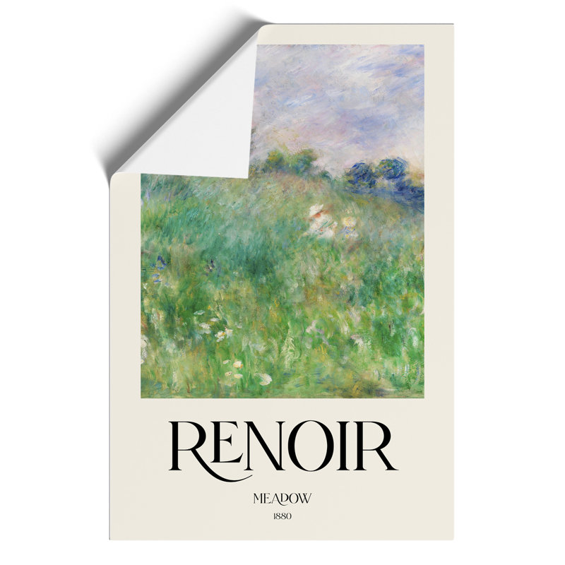 Meadow Print by Pierre Auguste Renoir - Frameless Print, 42cm H x 30cm W x 0.1cm D