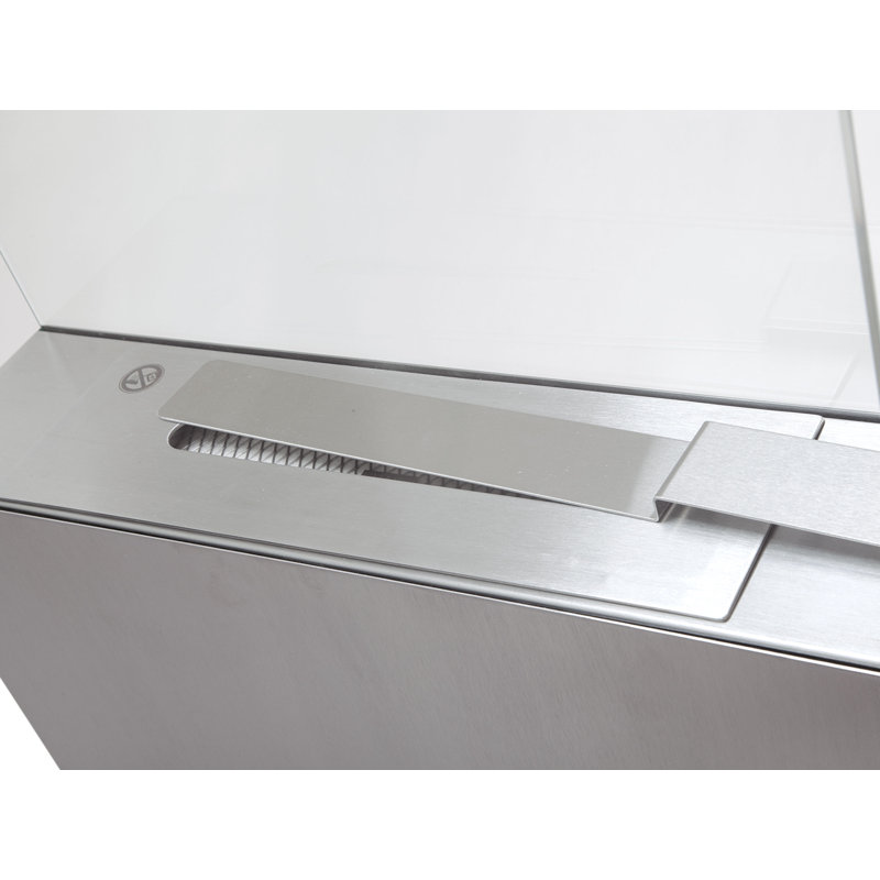Aspasia  Belfry Heating 45cm W Silver Fireplace