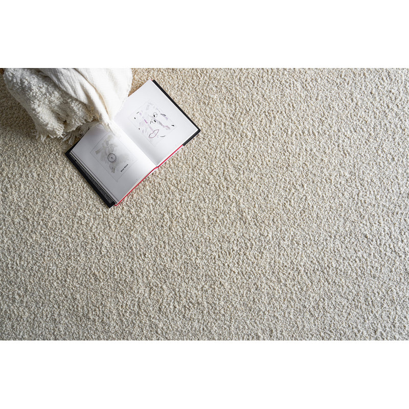 Ferretti Wool Area Rug in Ivory/Silver, Rectangle 8' x 10'