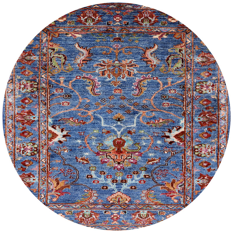 Garrin Oriental Indoor Rug, Round 5'