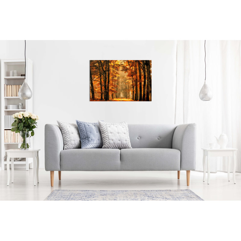 Fairytale Forest In Autumn - Wrapped Canvas Print, 20cm H x 31cm W