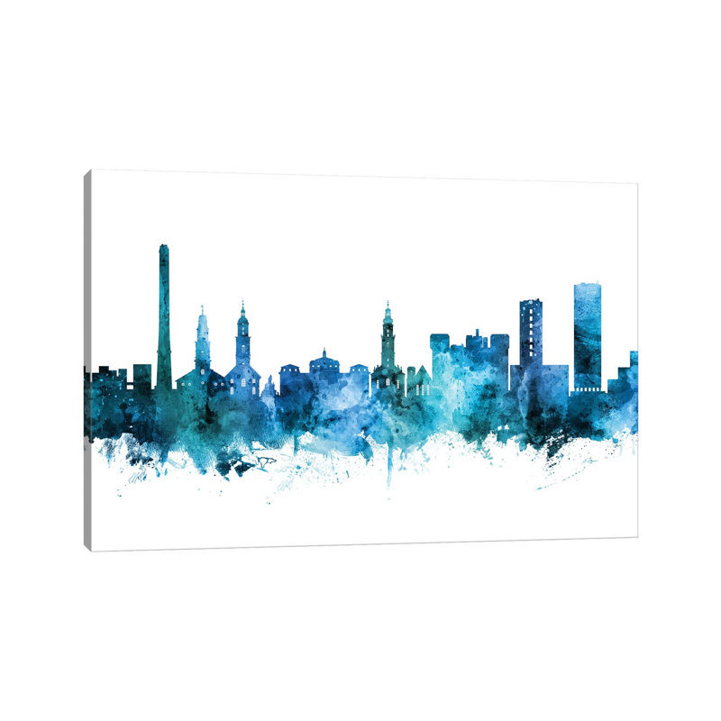 Erlangen, Germany Skyline by Michael Tompsett - Wrapped Canvas Gallery-Wrapped Canvas Giclée