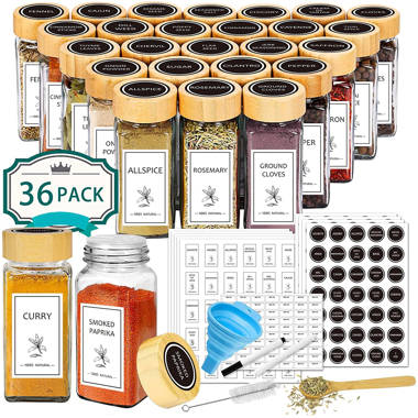 A set of 12-piece spice jars with a steel stand and a wooden base - DVINA  online shopping for household utensils home decor flowers