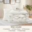 Édredon à plis pincés avec draps, taies d'oreiller et taies décoratives-101518301-101518307
