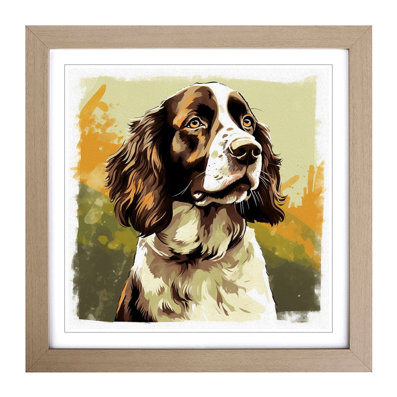 Single Picture Frame Print on Wood, Oak