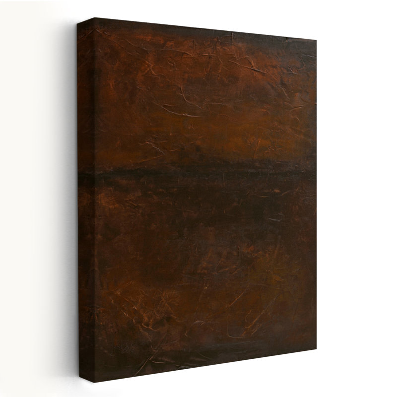 After Dark - Abstracts Brown Art, 24" H x 16" W