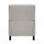 Fauteuil inclinable à dossier poussoir en tissu de chenille de style transitionnel avec repose-pieds et siège auto-inclinable 1 pièce