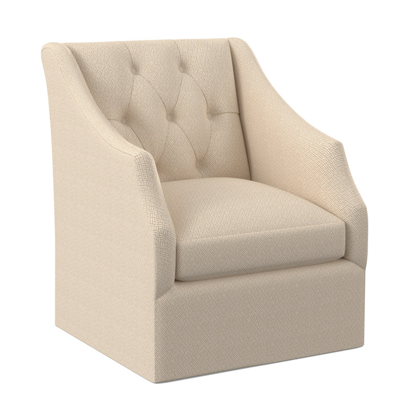 Claudette Armchair, Filigree Ivory 100% Polyester