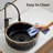 Durable Ceramic Black Bathroom Sink, Modern Vessel Design, Ideal For Compact Spaces