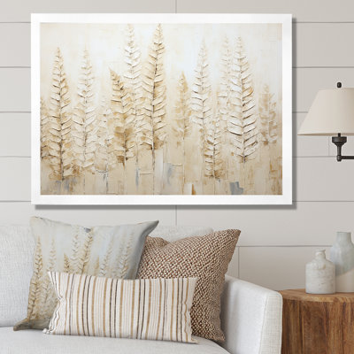 «Golden Ferns Silent Gracefulness» sur toile