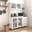 63" W Large Kitchen Hutch Cabinet, Freestanding Pantry Cabinets Storage Kitchen Cupboard With 4 Doors, 4 Drawers & Microwave Shelf, White-1178498595