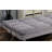 Contemporary Style Futon Sofa Chrome Finish Legs Convert Into Bed With Extra Support Legs Primary Living-943329925