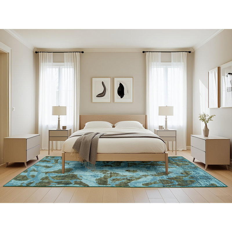Abstract Indoor Rug, Rectangle 5' x 8'
